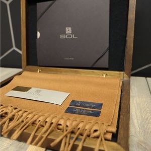 Sol Vicuña Scarf Brown (New) 100%